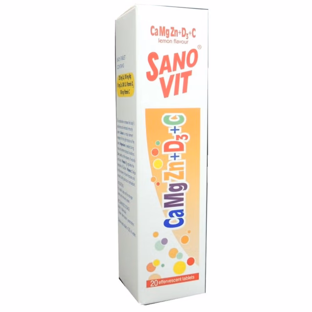 Sanovit Calcium Mag Zinc + Vitamin D3 + C Tablet 20s 3