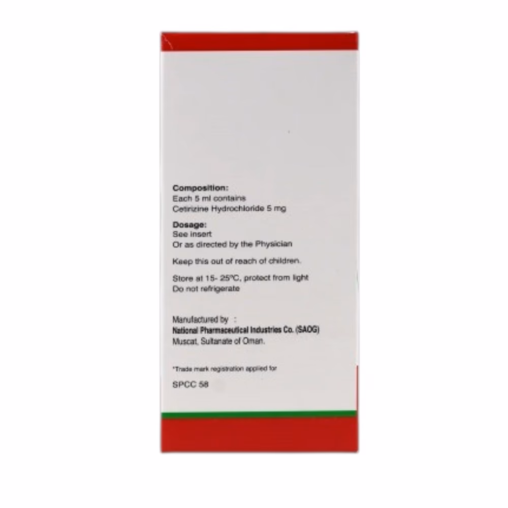 Omcet 5mg/5ml Syrup 100ml 2
