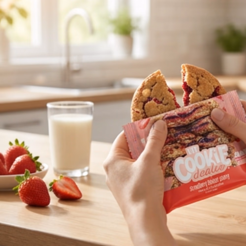 RAW - My Cookie Dealer Protein Cookie Strawberry Toaster Pastry 113gm 3