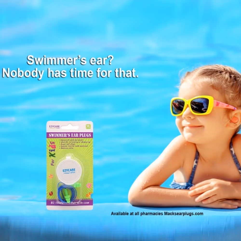Ezycare Swimmers Ear Plugs for Kids 1 Pair 2