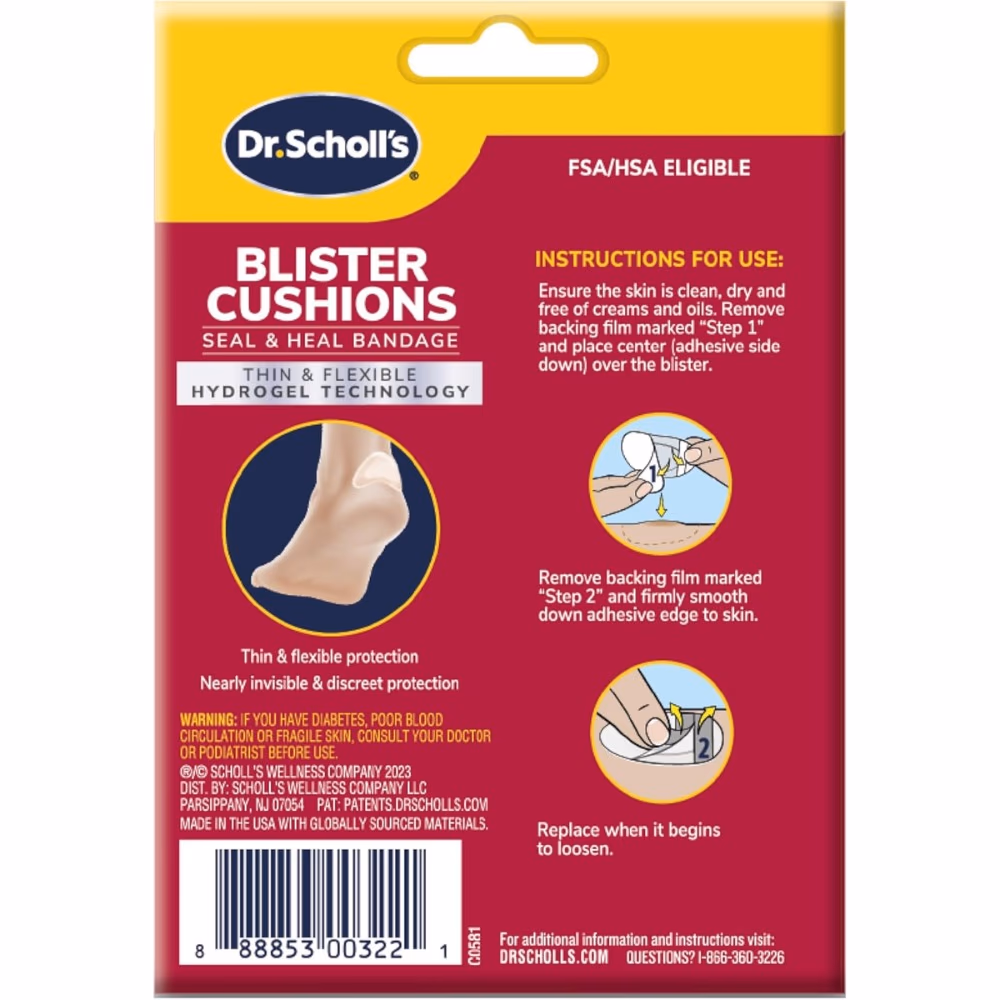 Dr. Scholl’s Blister Cushions Pain Relief 8s 2