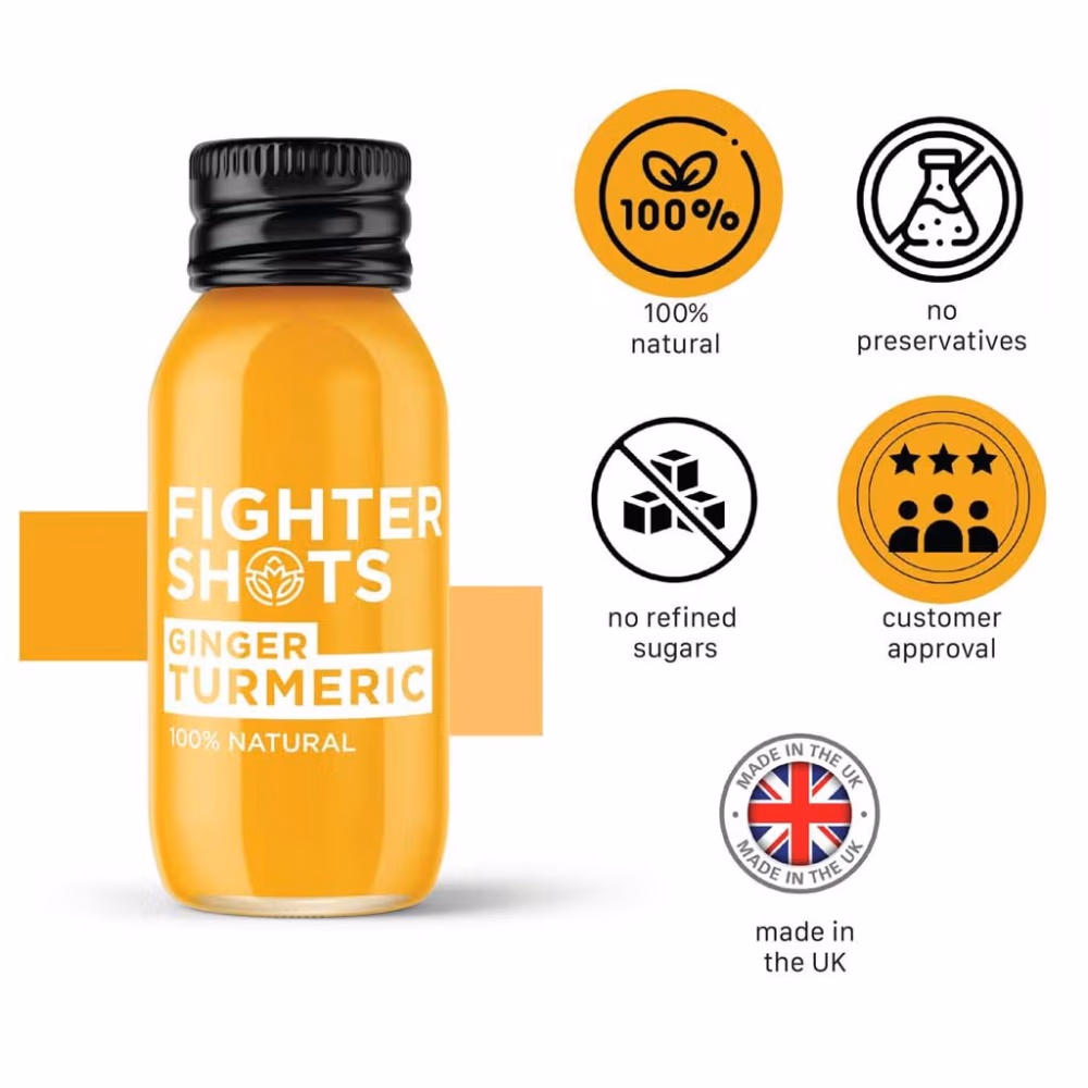 Fighter Shots Ginger Turmeric Shot 60ml 4