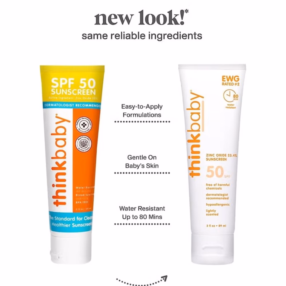 Thinkbaby Zinc Oxide 23.4% SPF50 Sunscreen 89ml 3