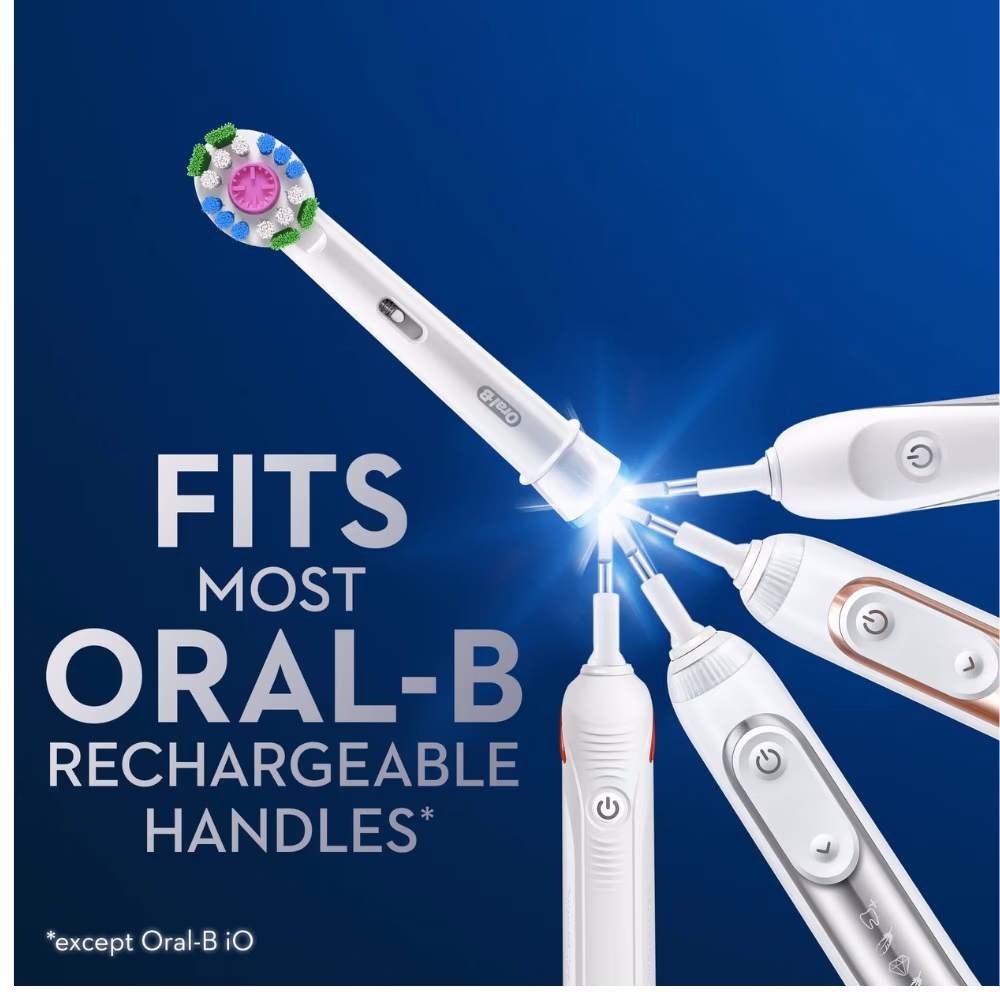 Oral-B 3D White Toothbrush Head 4S 4