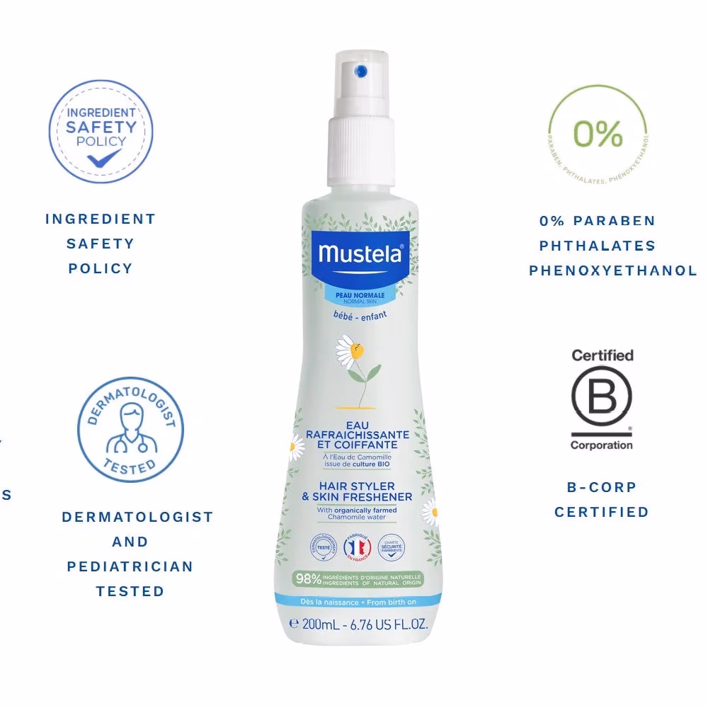 Mustela Hair Styler and Skin Freshener 200 ml 2