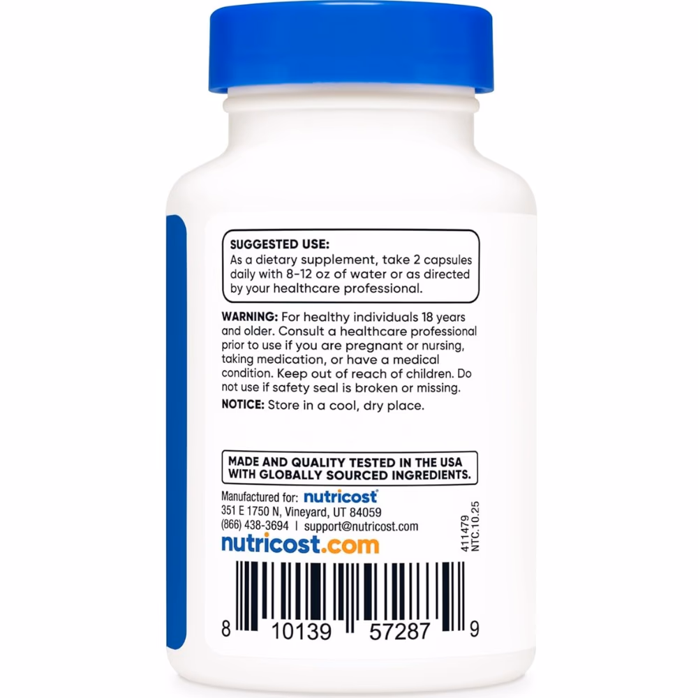 Nutricost Berberine 1200mg-60 Capsules 3