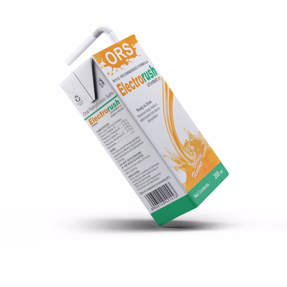 ORS Electrorush Orange Therapy Ready to Drink 200ml 4