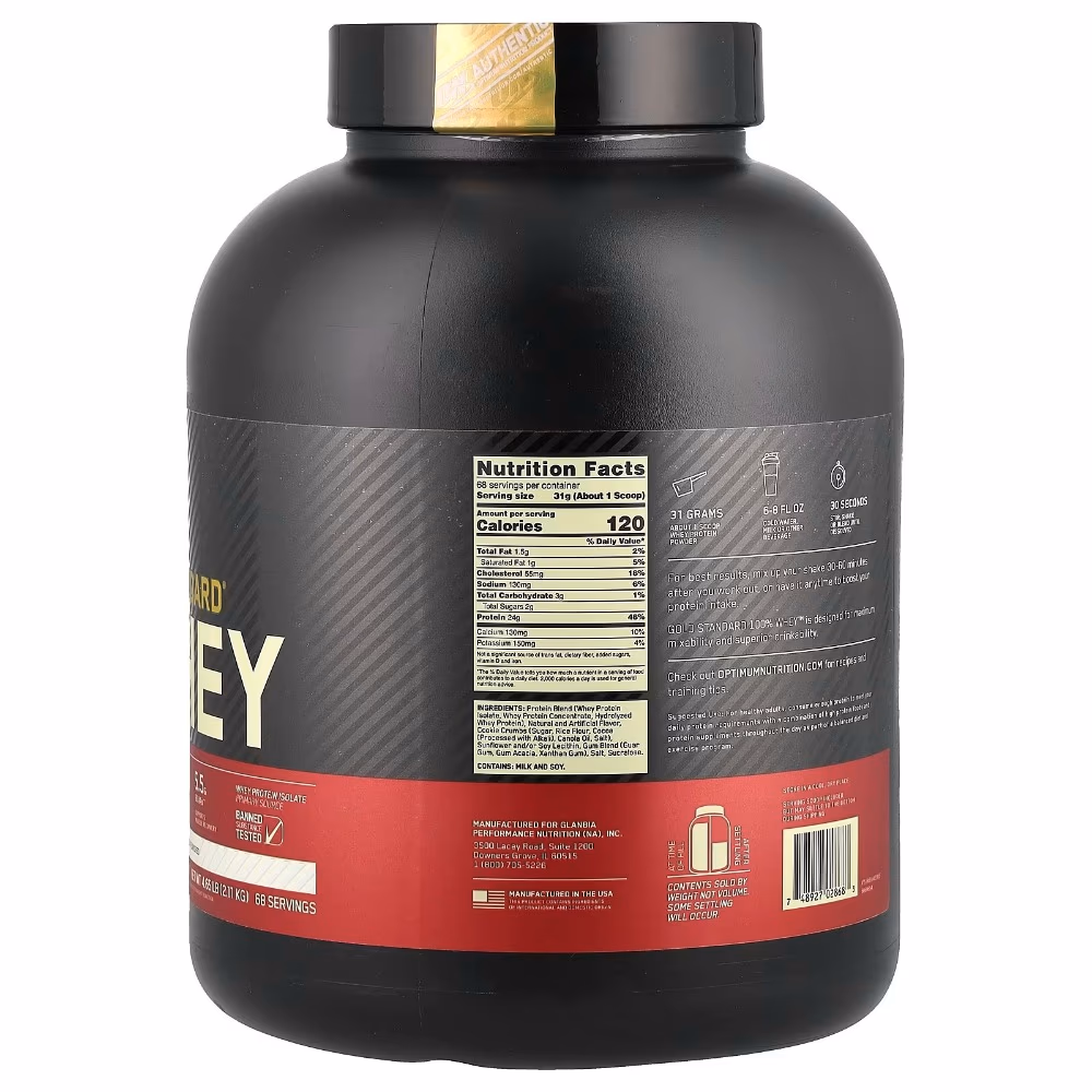 Optimum Nutrition  100% Gold Standard Whey Cookies and Cream 5LB 3