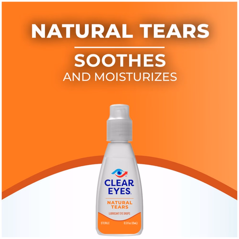 Clear Eyes Natural Tear Eye Drops 15 ml 4