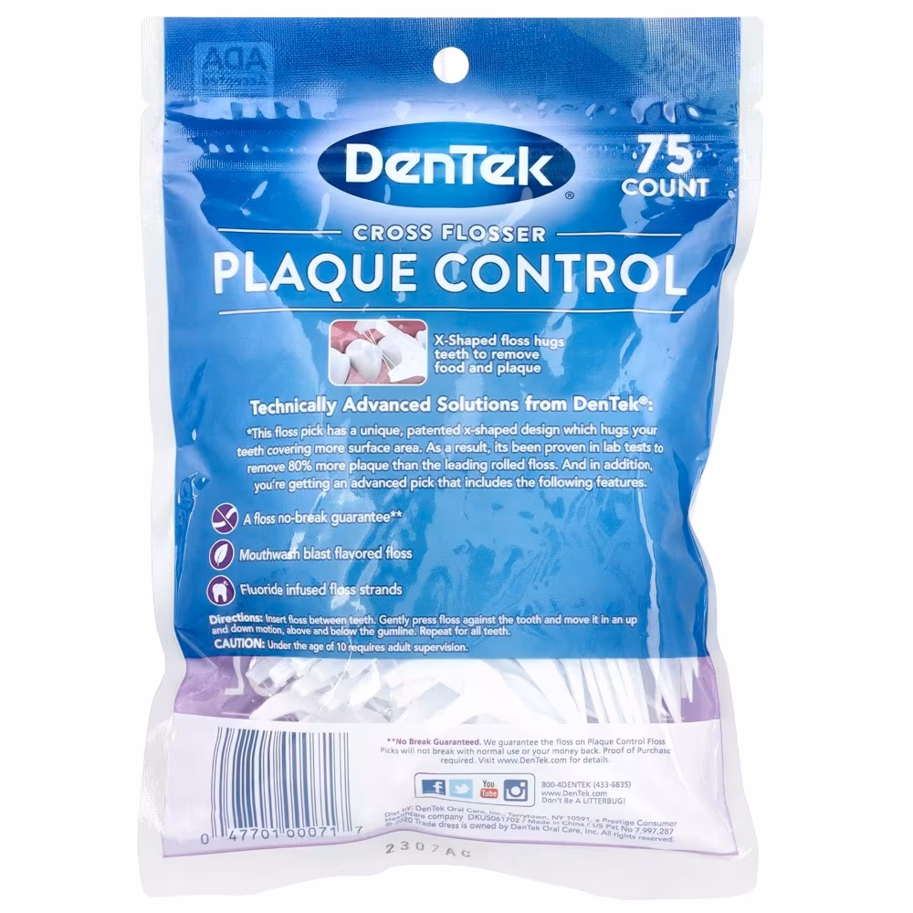 DenTek Plaque Control Cross Flosser Picks (75s) 2
