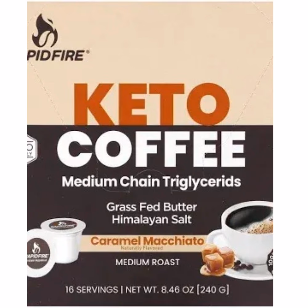 Rapidfire Ketogenic Coffee Pods Caramel 240g 2