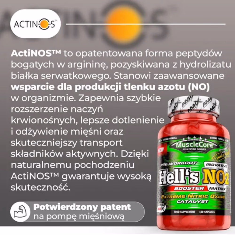 Amix Hells NO2 Booster 100 Capsules 3