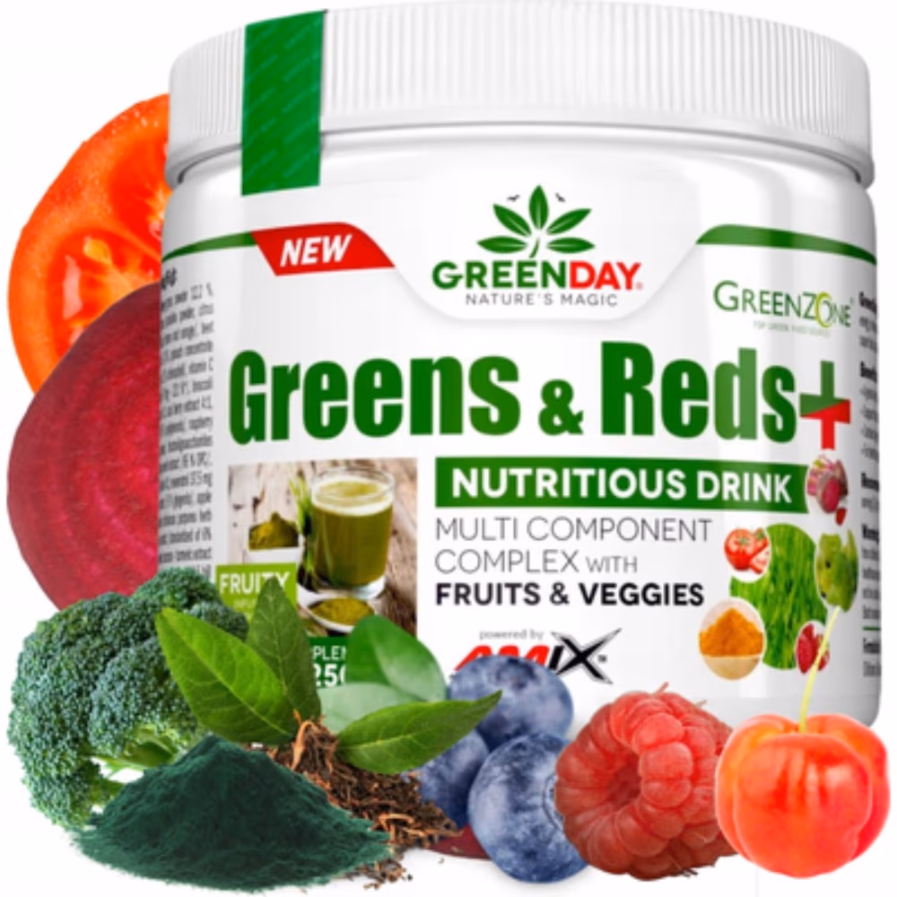 Amix Greens and Reds Powder Fruity 250g 3