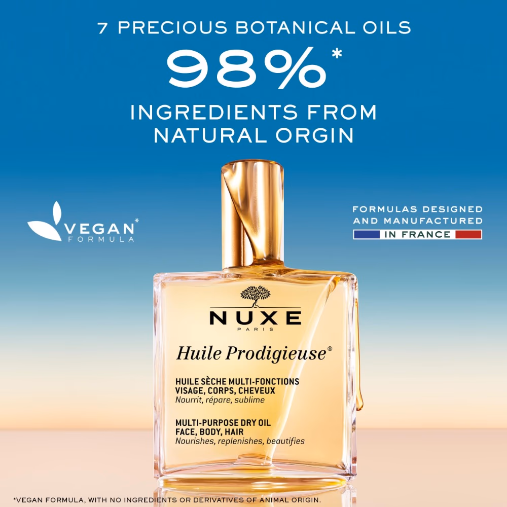 Nuxe Paris Huile Prodigieuse The Iconics Gift Set for face, body and hair 5