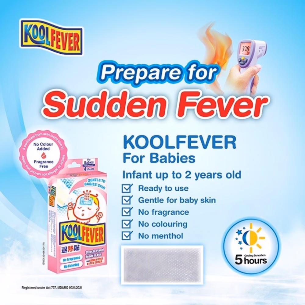 Kool Fever 4-Sheet Cooling Gel for Babies 3