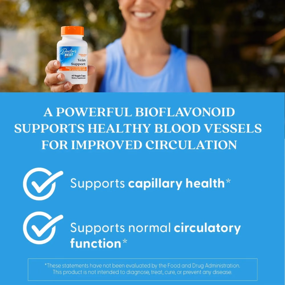 Doctor's Best Vein Support with DiosVein, 60 Vegetarian Capsules 5