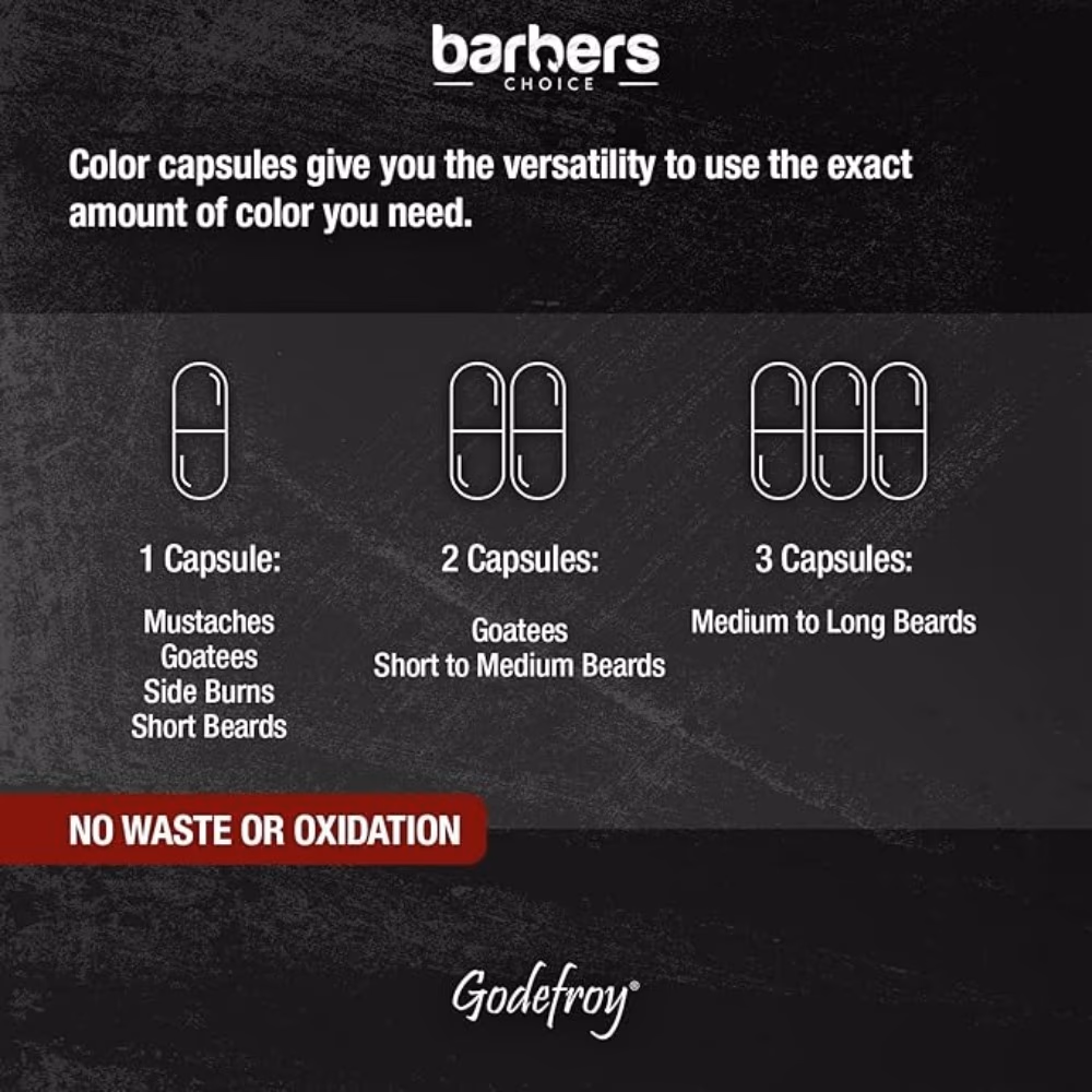 Godefroy Barbers Choice Beard And Mustache Color Medium Light Brown 44ml 5