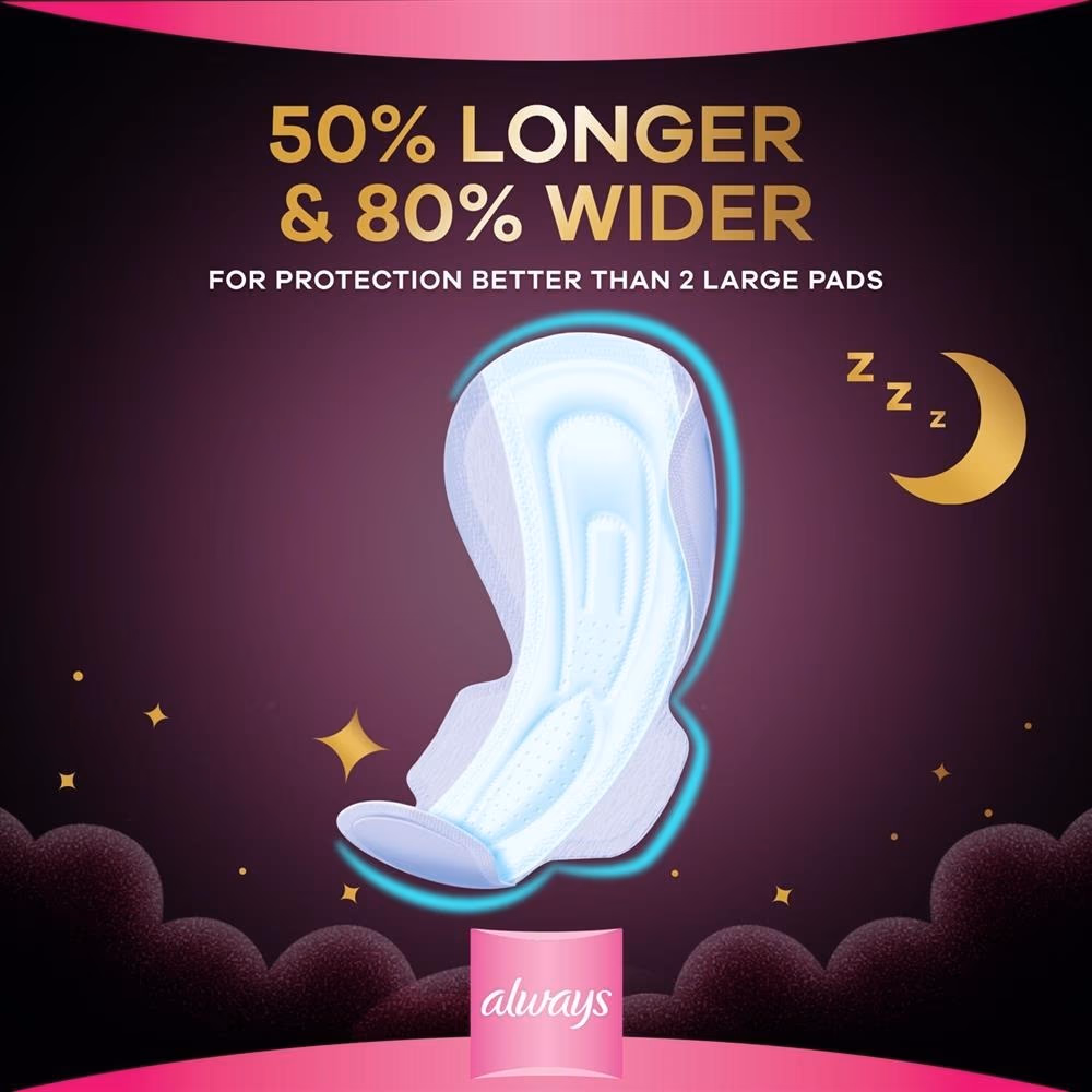 Always DreamZzz Cotton Soft Maxi Thick Night Pads with Wings 7s 3