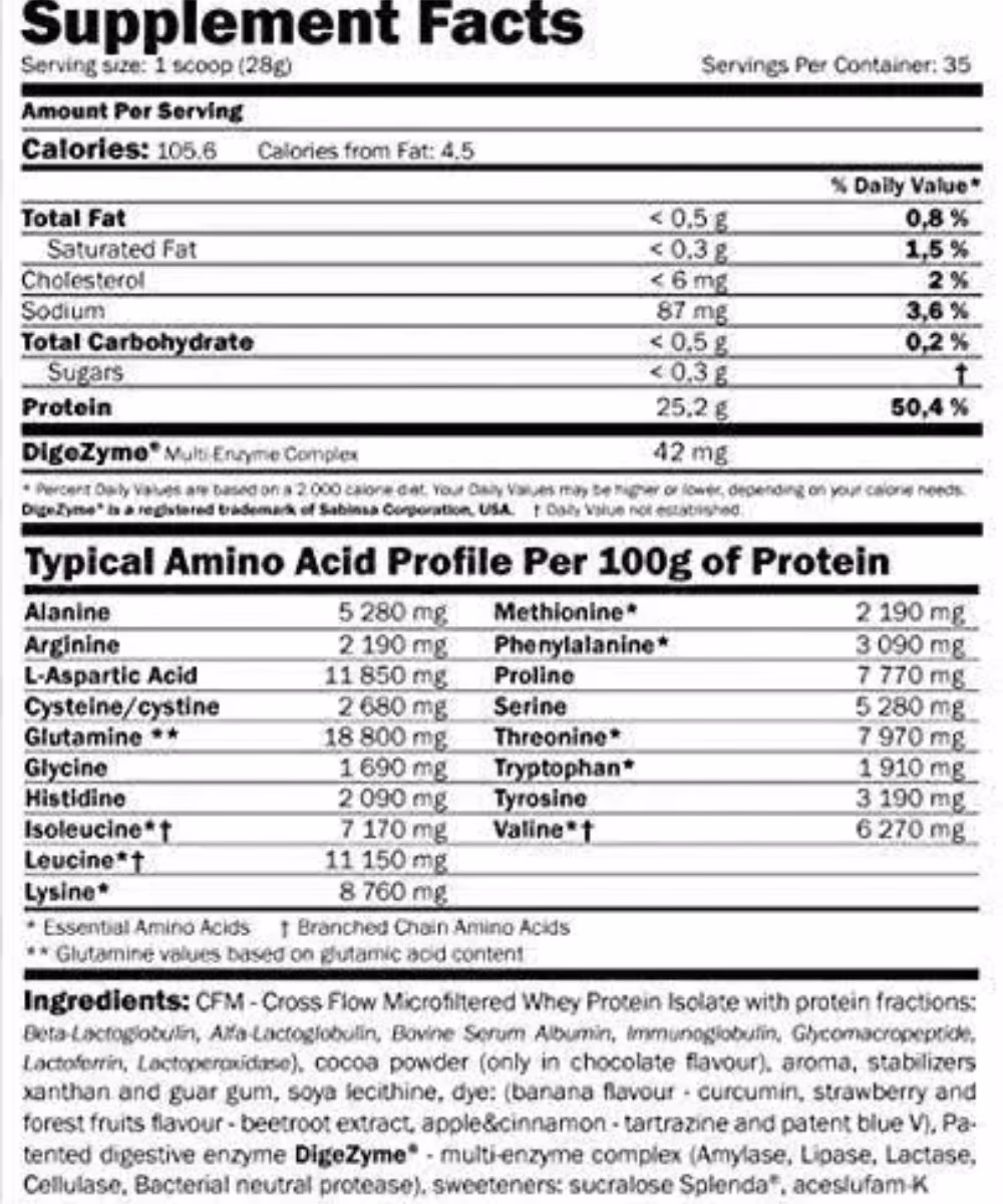 AMIX ISOPRIME CFM ISOLATE EXT CHOCOLATE 1KG 3