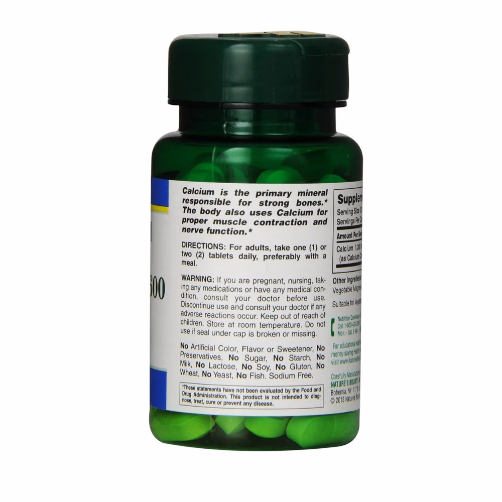 Nature's Bounty Calcium 600 mg 60s 3