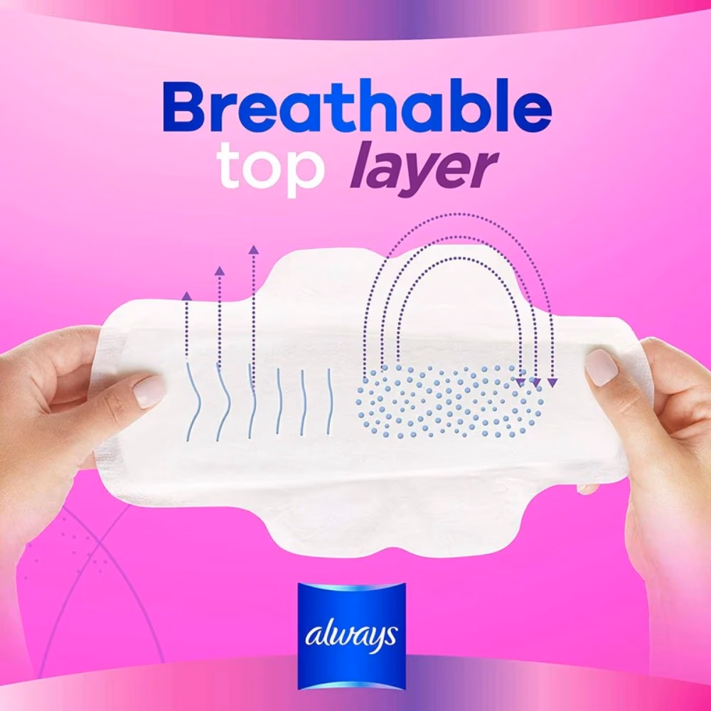 Always Diamond Flex Foam Sanitary 10 Pads 5