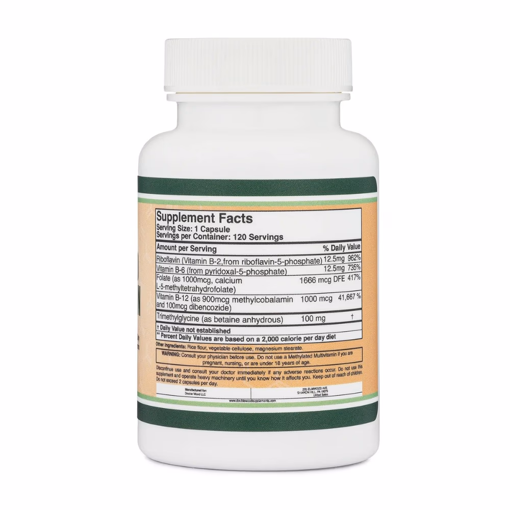 Double Methylated Multivitamin -120 Capsules  3