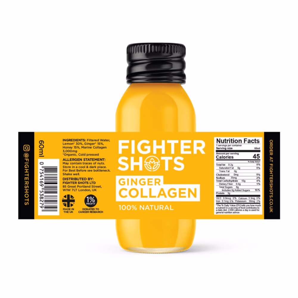 Fighter Shots Ginger Collagen Shot 60Ml 3