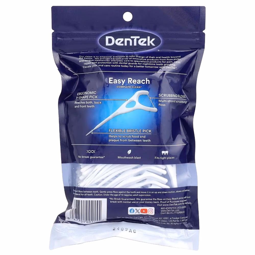 DenTek Easy Reach Complete Clean Floss Picks (75s) 2