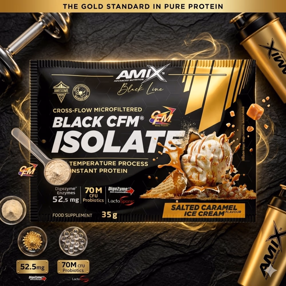 Amix Black Line CFM Isolate Protein Salted Caramel Ice Cream 35g 3