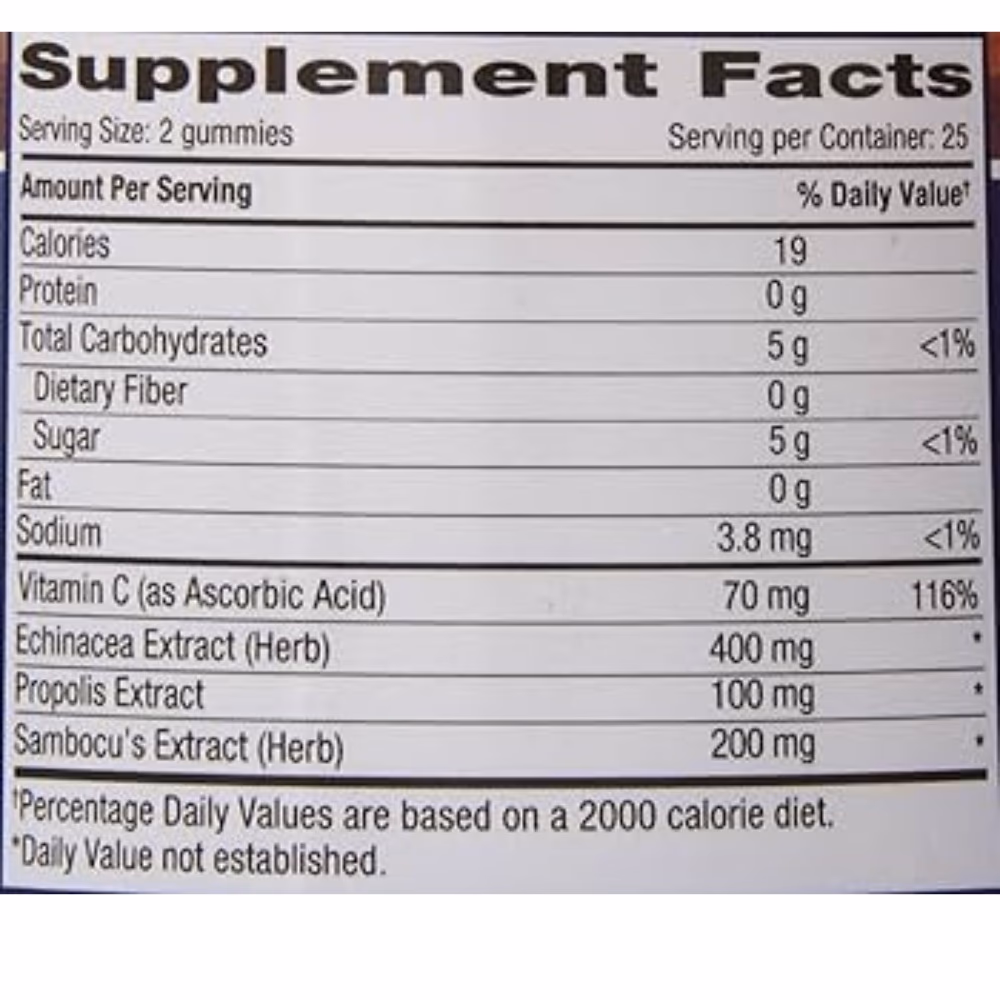 The Gummies Kids Propolis & Echinacea Raspberry 100 Gummies 3