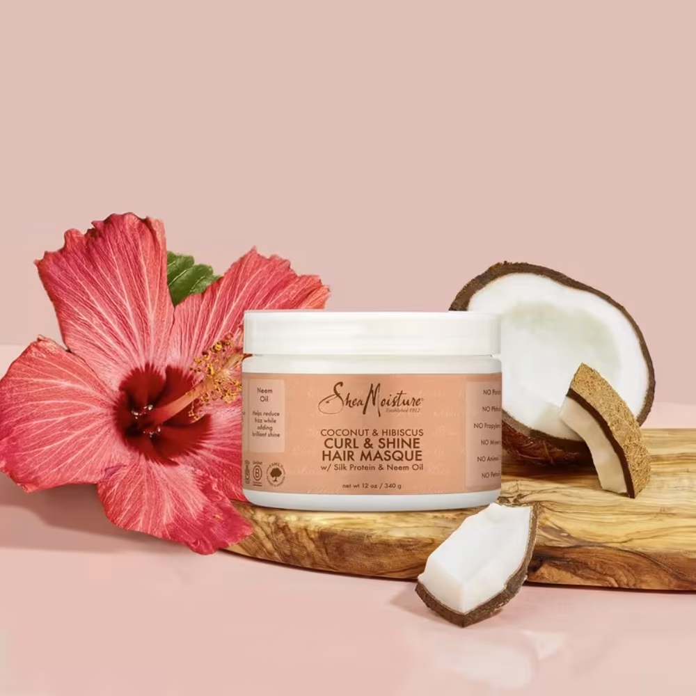 Shea Moisture Coconut and Hibiscus Curl Shine Hair Masque 340gm 2