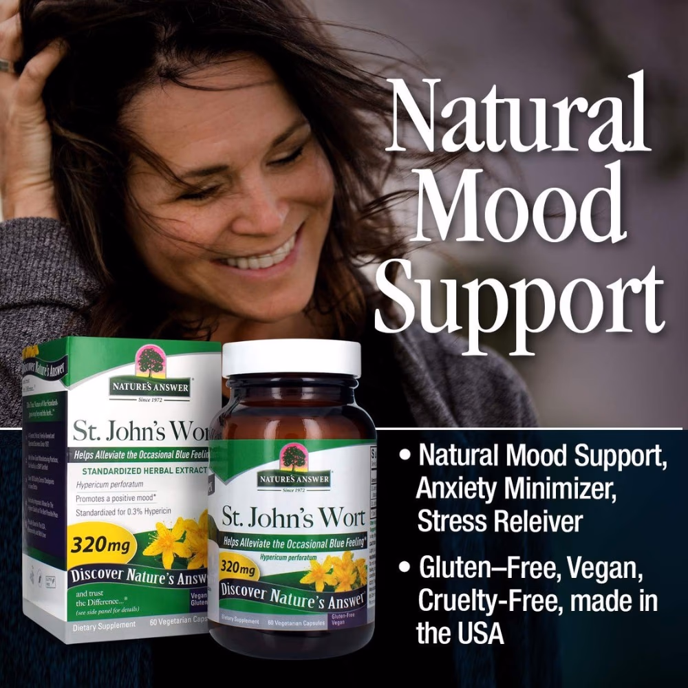 Natures Answer St. John's Wort 320 mg – 60 Vegetarian Capsules 3