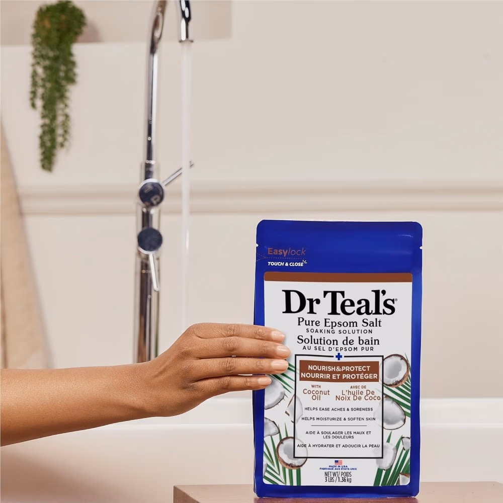 Dr Teals Epsom Salt Coconut Oil 1.36kg 5