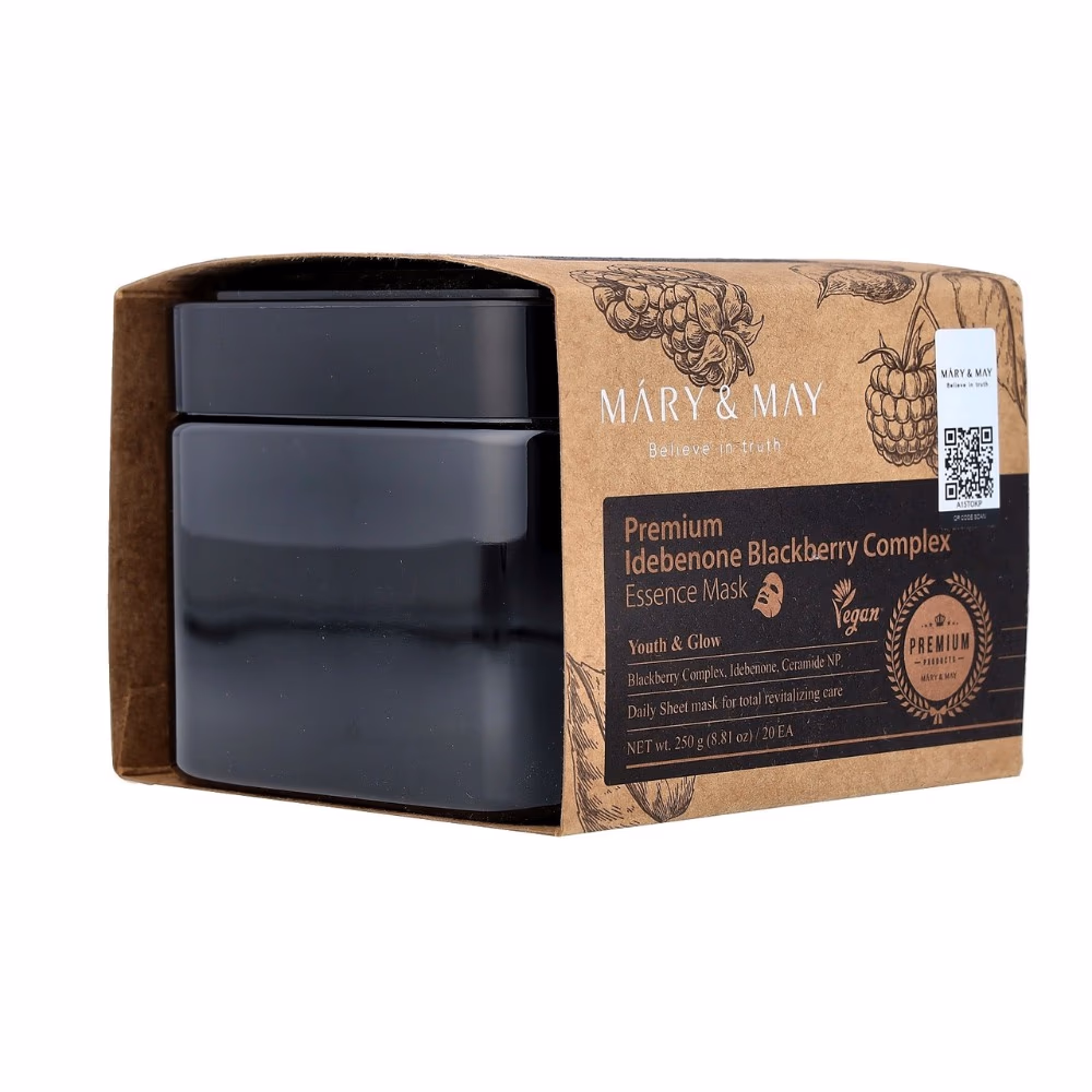 Mary & May Idebenone Blackberry Essence Mask 250g 4