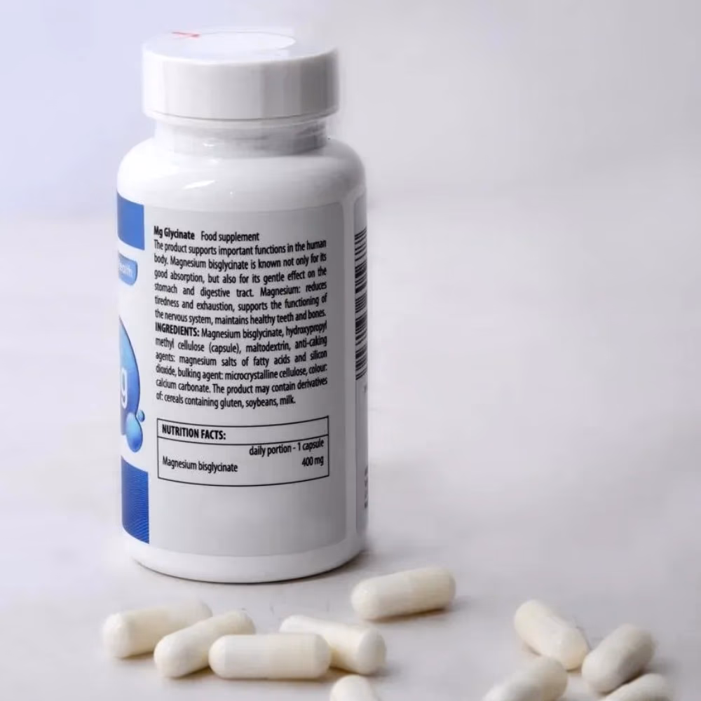 White Health Magnesium Glycinate 400mg 60 Capsules  4