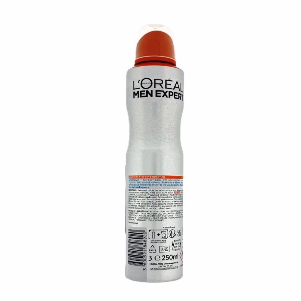 LOreal Men Expert Fresh Extreme Deodorant Spray 250ml 2