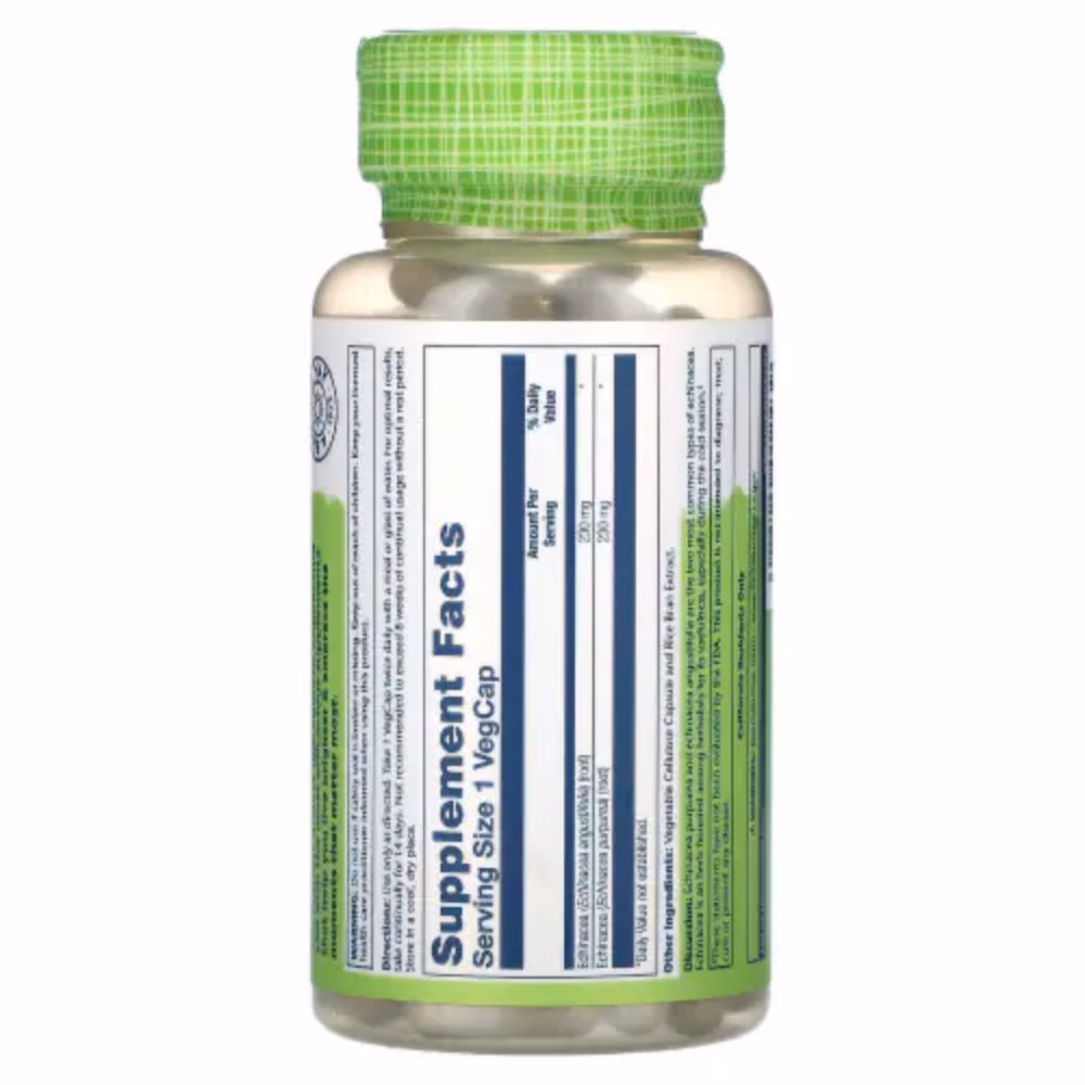 Solaray Echinacea 450 mg – 100 Veg Capsules 2