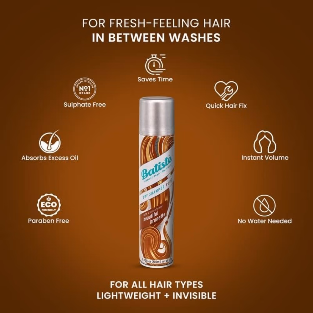 Batiste Beautiful Brunette Dry Shampoo 400ml 5