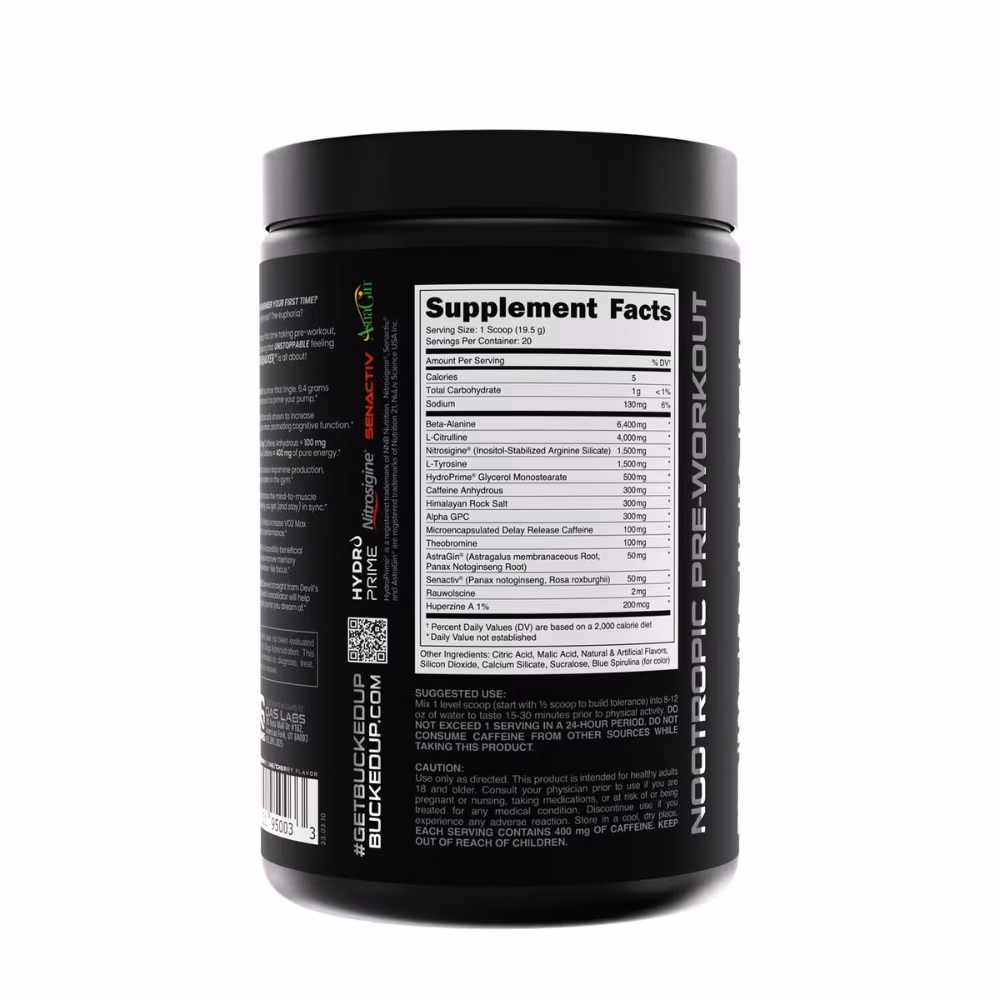 Mother Bucker Pre-Workout – Rocket Pop Flavor, 20 Servings 2