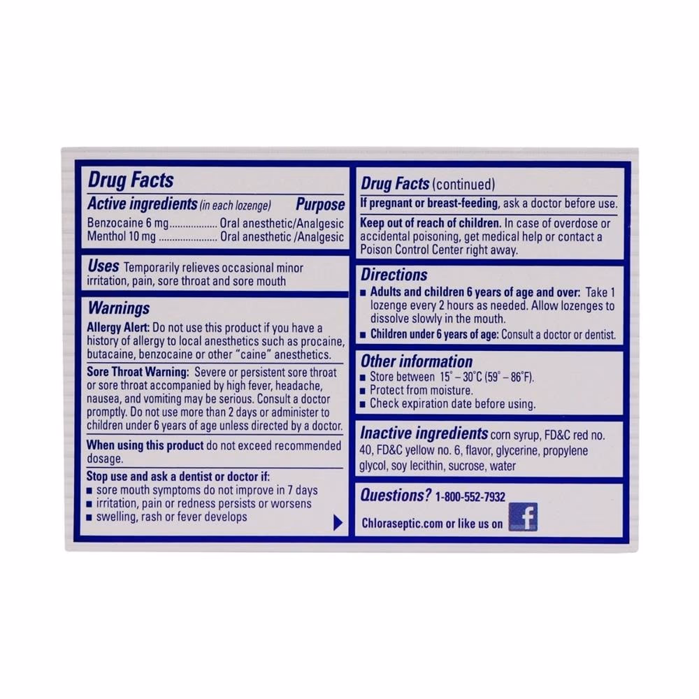 Chloraseptic Lozenge Citrus18S 2