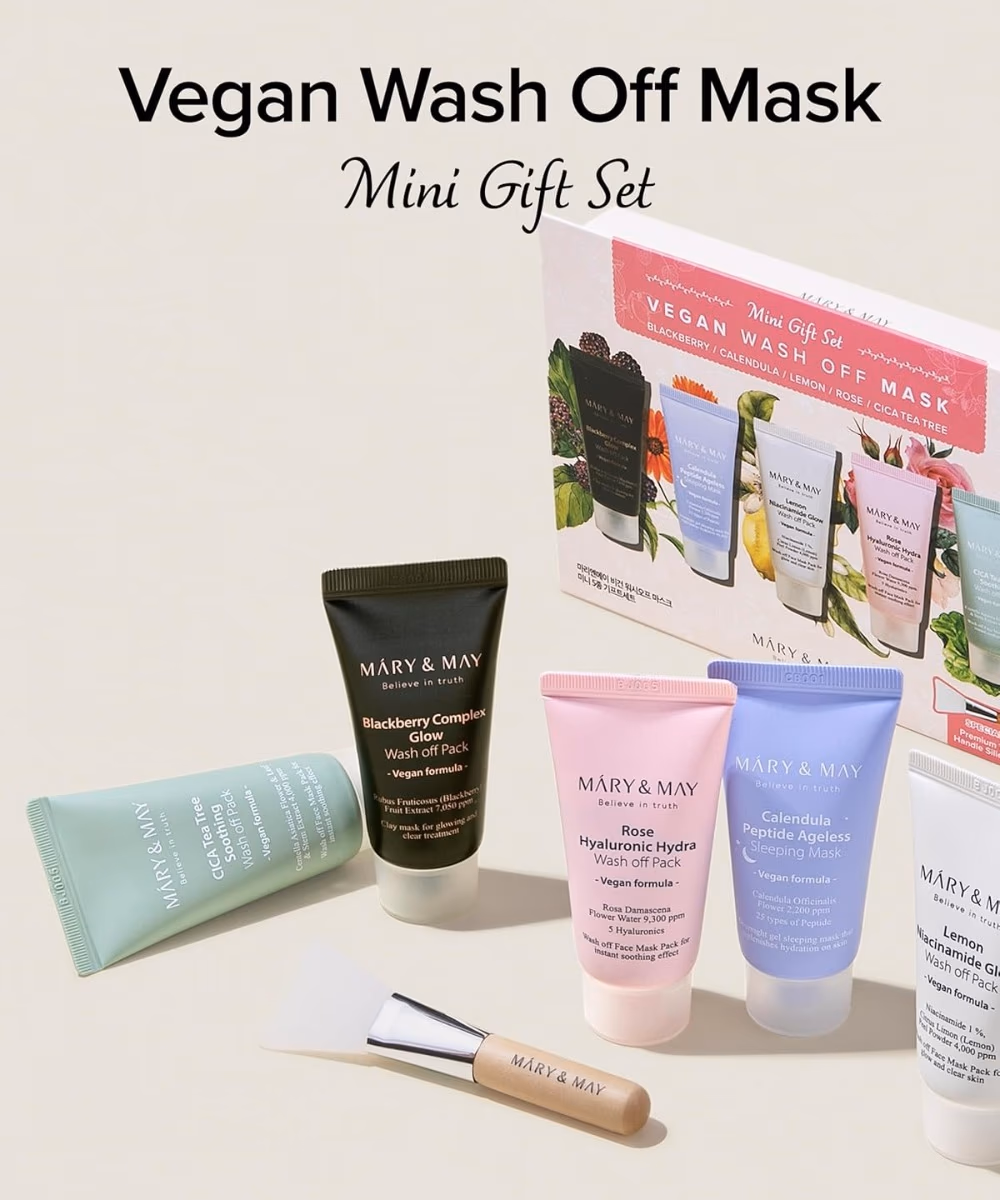 Mary And May Vegan Wash Off Mask Mini Gift Set 2