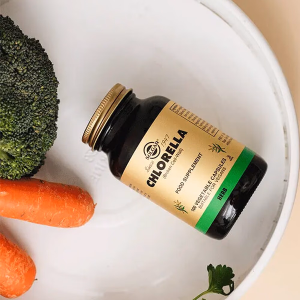 SOLGAR Chlorella - 100 Vegetable Capsules 3
