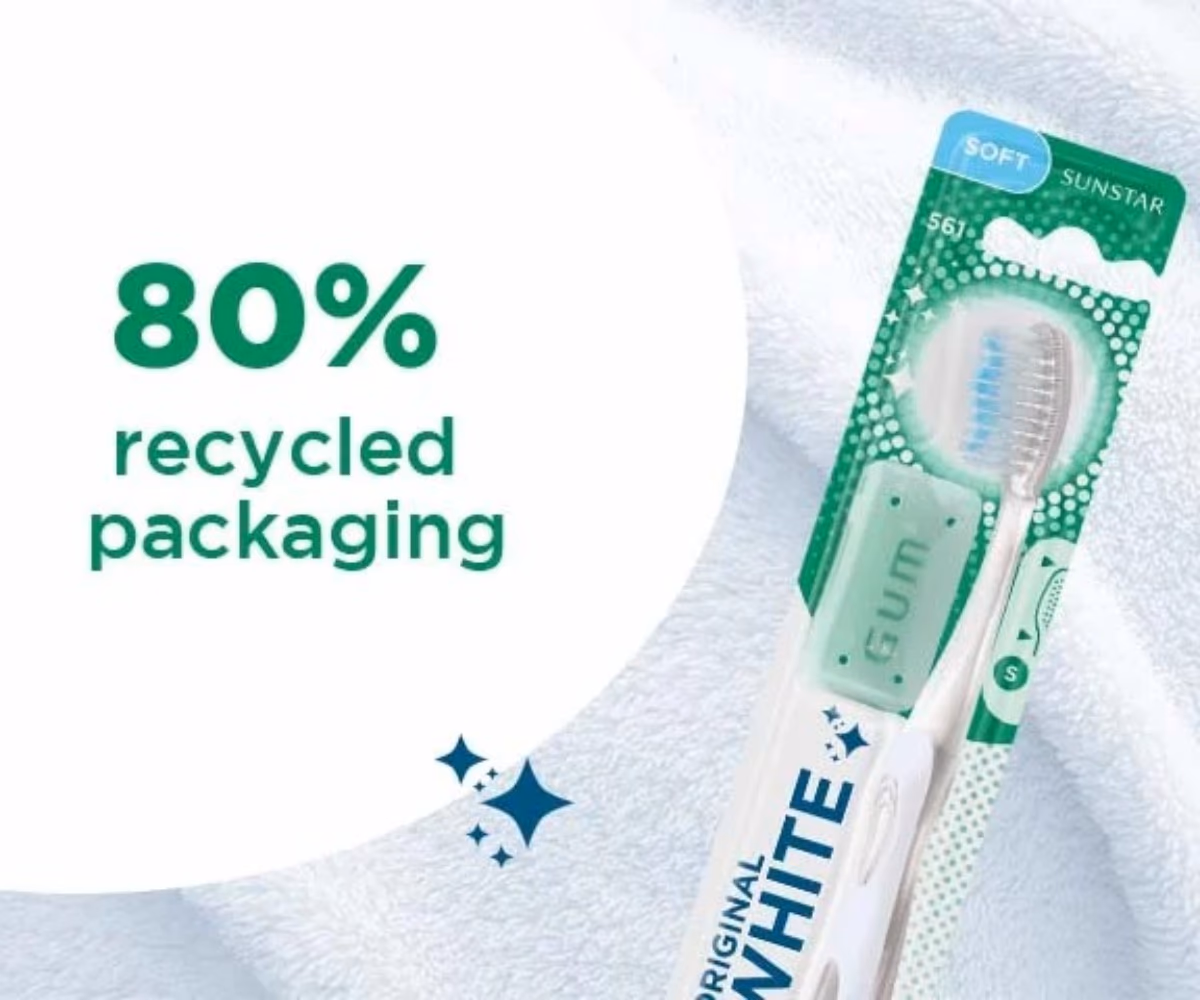 GUM Toothbrush 561 Original White Soft 4