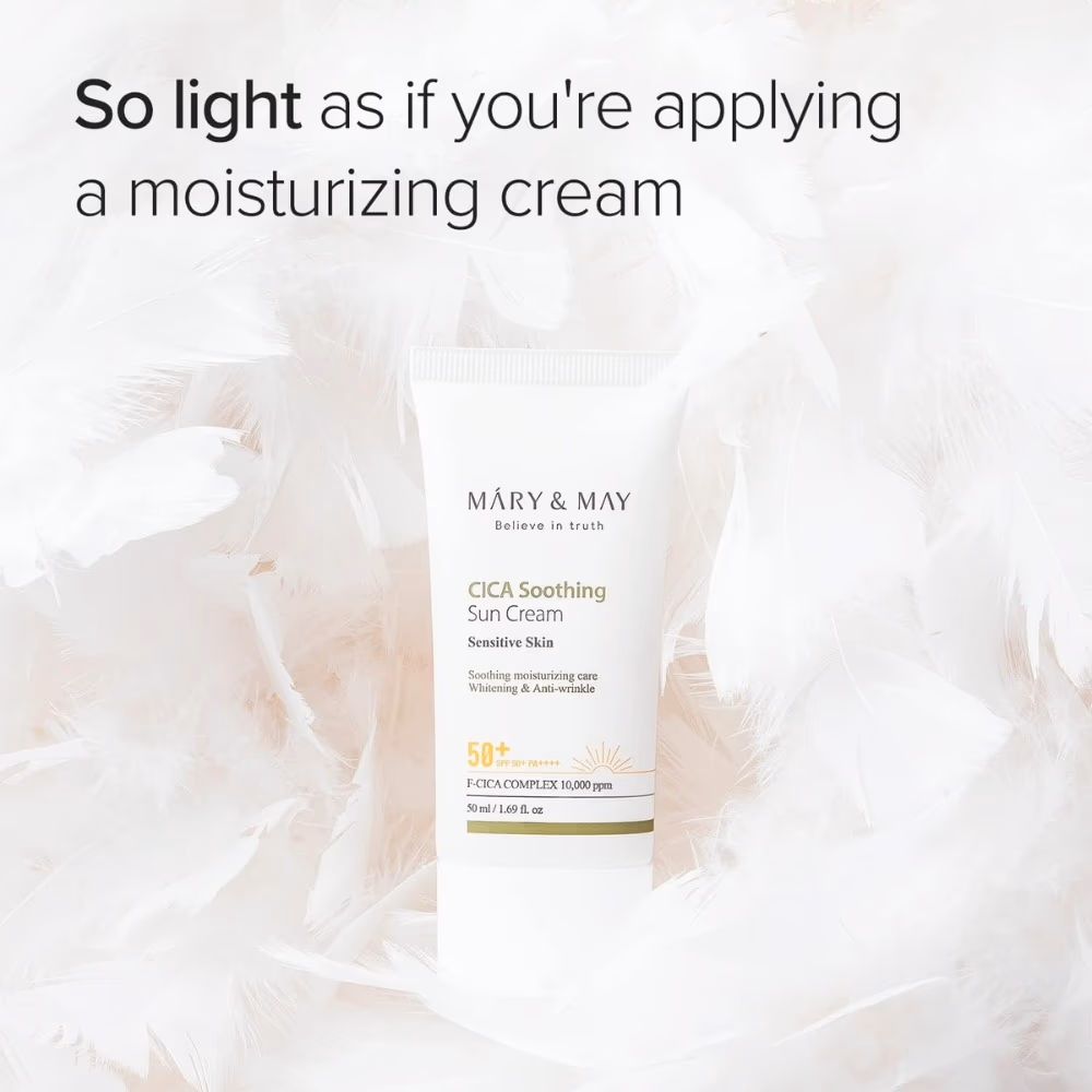 Mary & May Vegan Cica Soothing Sun Cream 50ml 2