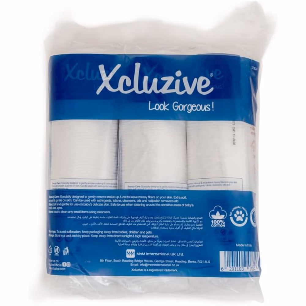Xcluzive Makeup Pads 3 x 80 Pcs 2