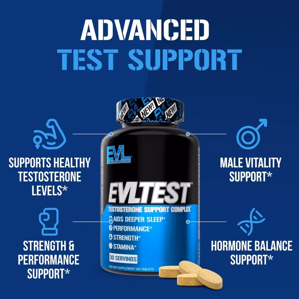 EVLution Nutrition TEST 120 Tablets 3