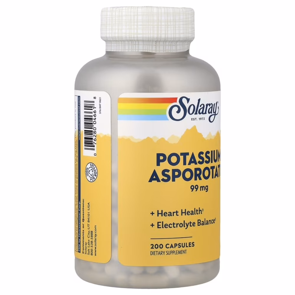 Solaray Potassium 99mg 200 Veg Caps 2