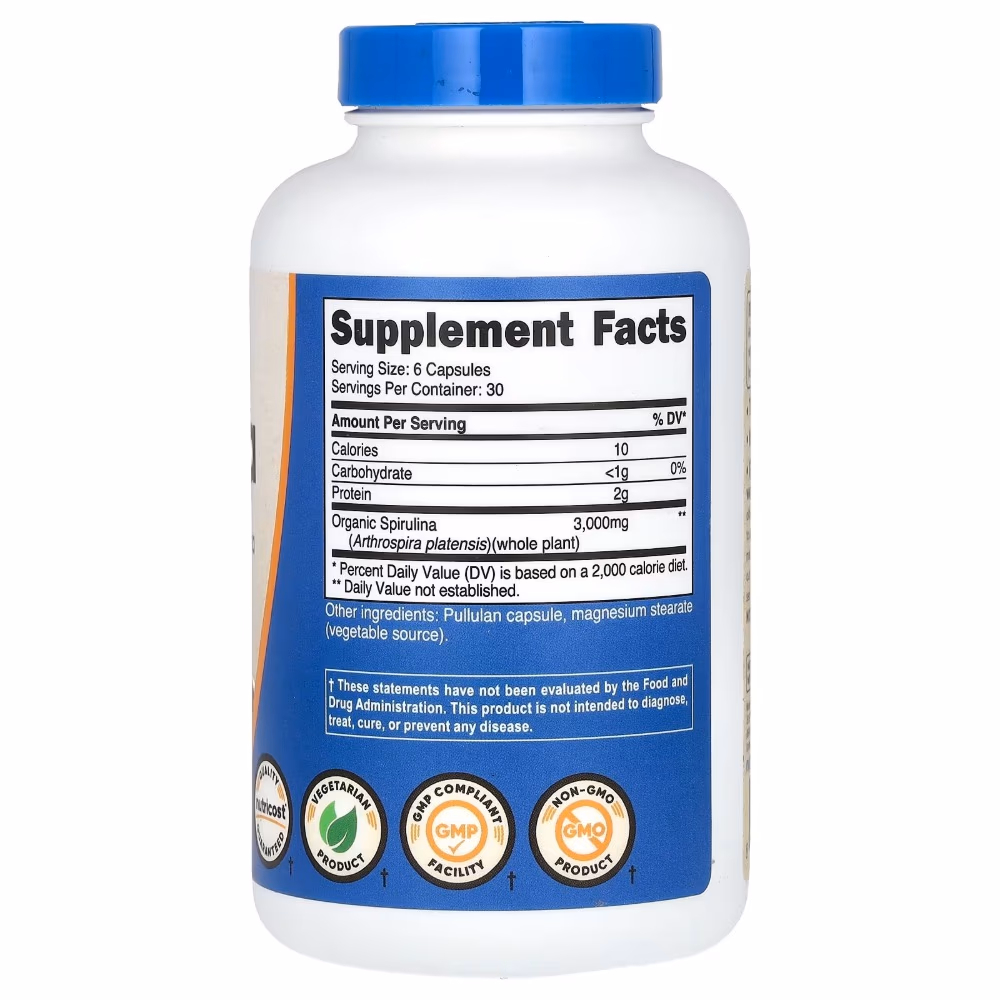 Nutricost Spirulina Capsules 180 Capsules 2