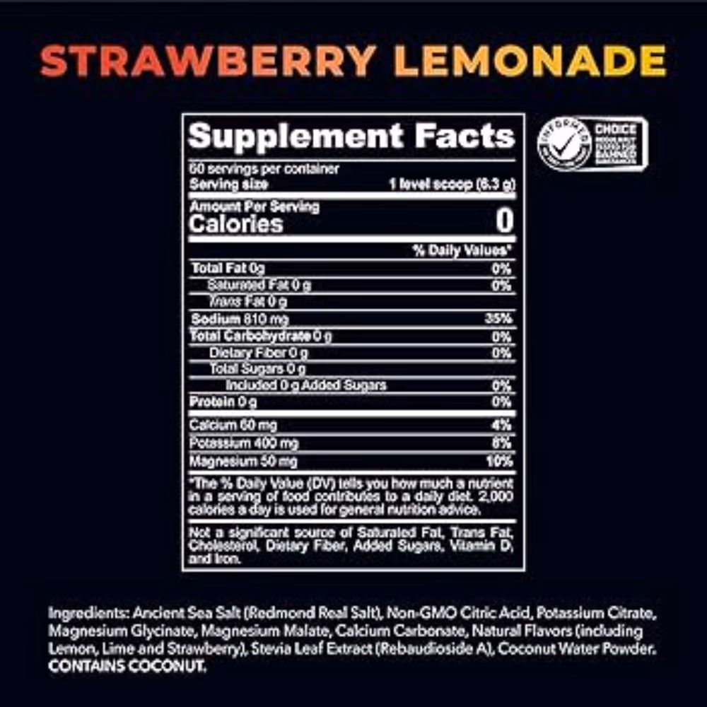 Re-Lyte Hydration Powder Strawberry Lemonade 190g 3