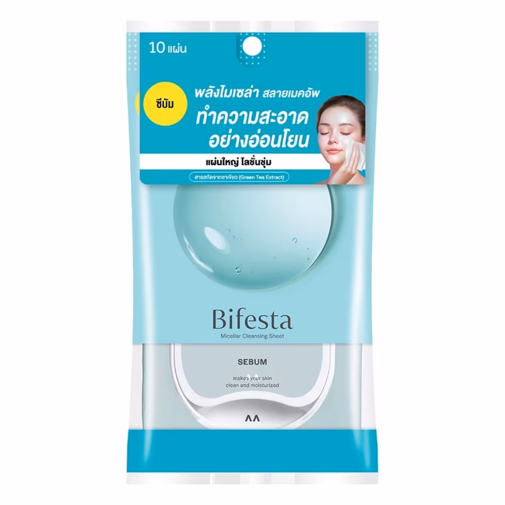 Bifesta Micellar Cleansing Sheet Sebum – Sebum Micellar Cleansing Sheet (10 Sheets) 2